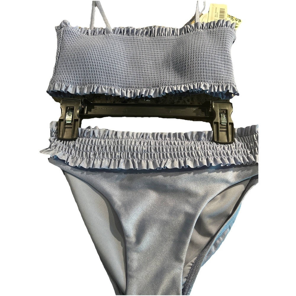 Chelsea & Violet Bathing Suit Girl's 12 Periwinkle 2 Piece‎ Swim Suit Bikini NWT